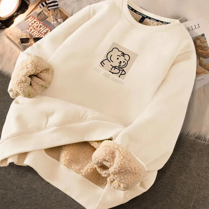 Fashion Thickened Printed Sweater For Women - Bellarte Enchanté Fashion Thickened Printed Sweater For Women